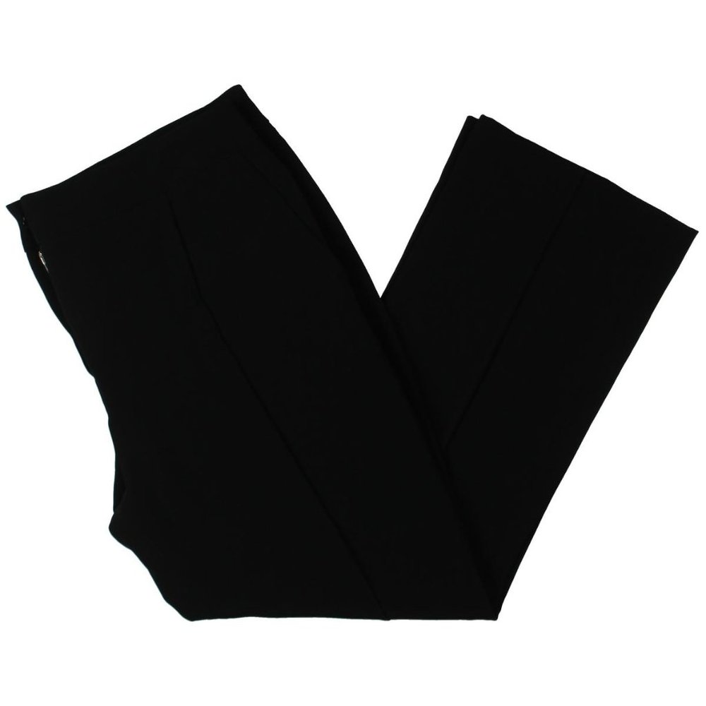 Yigal x AQUA Womens Cropped Flare Classic Rise Ankle Pants